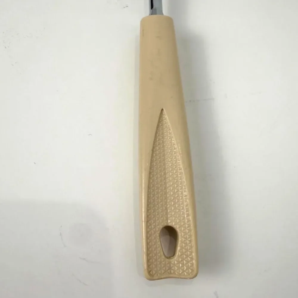 Vintage EKCO Brown Nylon Spoonula Spoon/Spatula, Chromium with Almond Handle